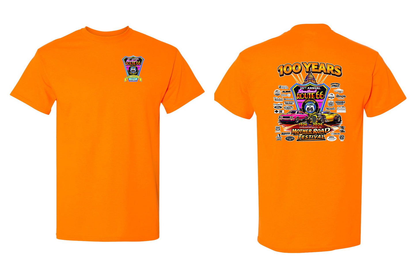 25TH ANNUAL ROUTE 66 MOTHER ROAD FESTIVAL 2026 UNISEX TSHIRT (P.8000)