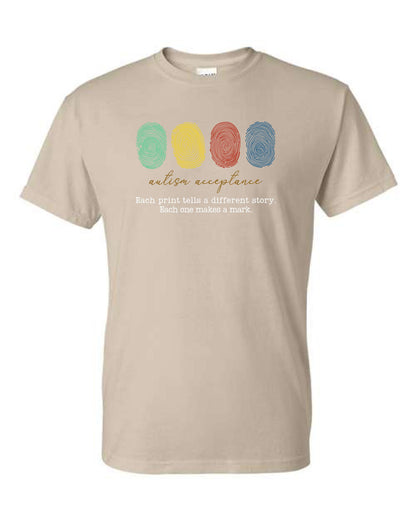 Autism Acceptance Unisex T-Shirt (P.8000/8000B)