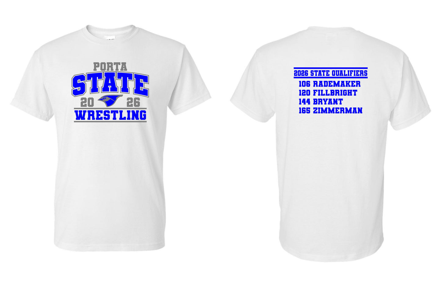 PORTA State Wrestling 2026 Unisex T-Shirt (P.8000/8000B)