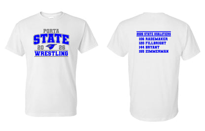 PORTA State Wrestling 2026 Unisex T-Shirt (P.8000/8000B)