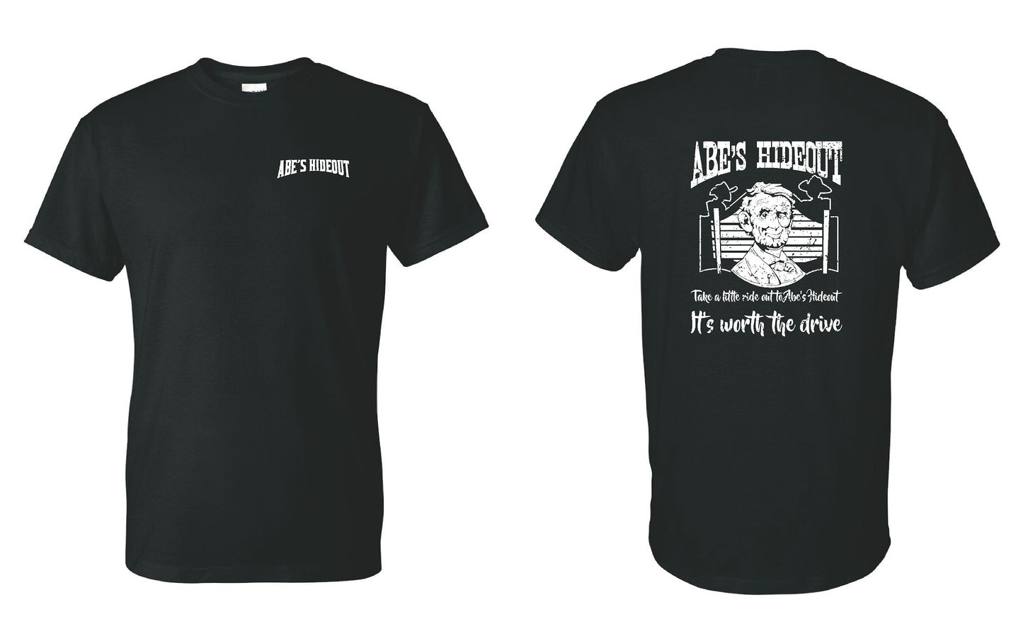 ABE'S HIDEOUT TSHIRT (P.8000)