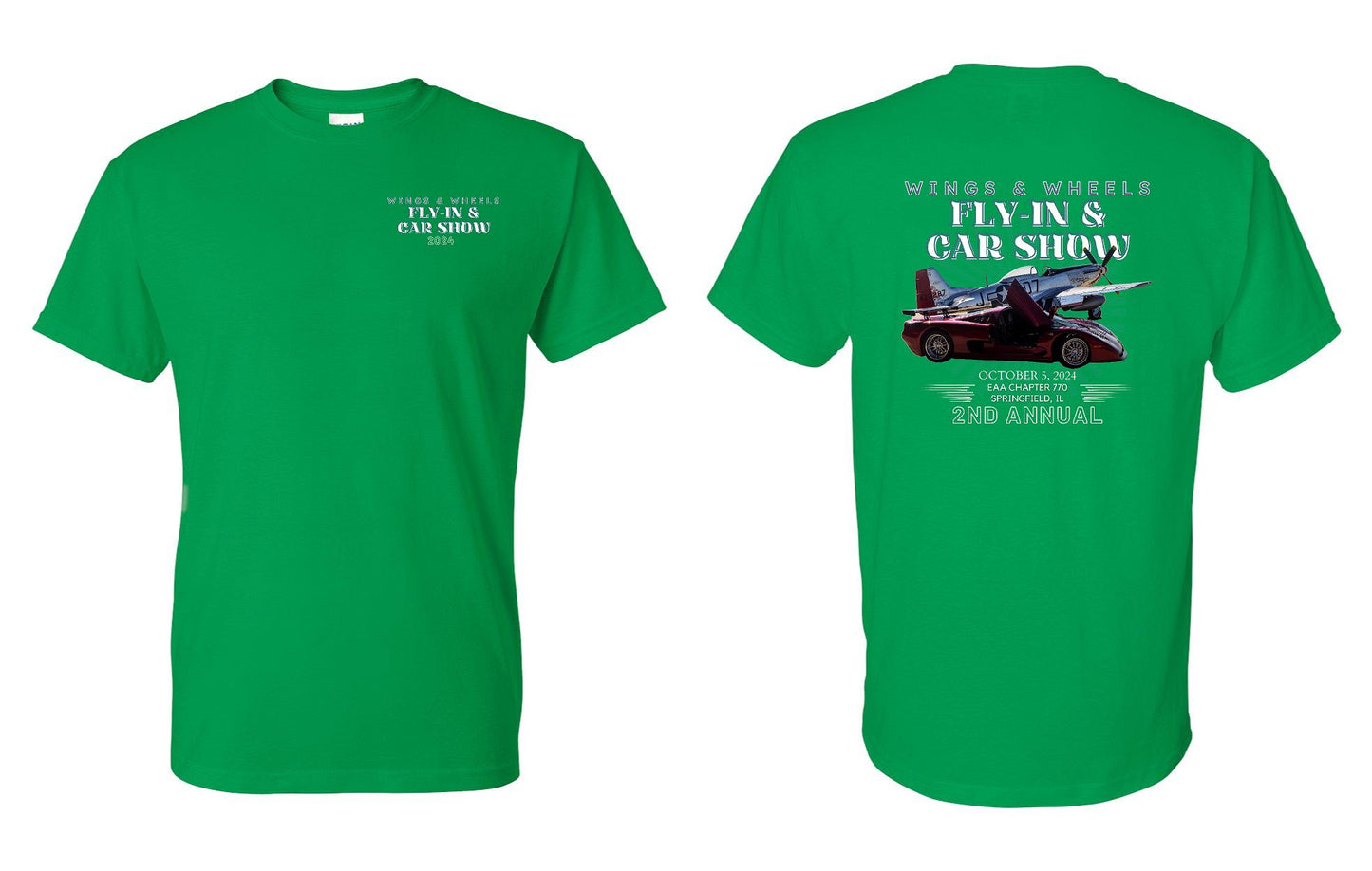 WINGS & WHEELS FLY-IN & CAR SHOW UNISEX TSHIRT (P.8000)