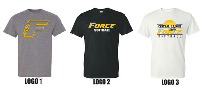 CENTRAL IL LADY FORCE SOFTBALL UNISEX TSHIRT (P.8000/8000B)