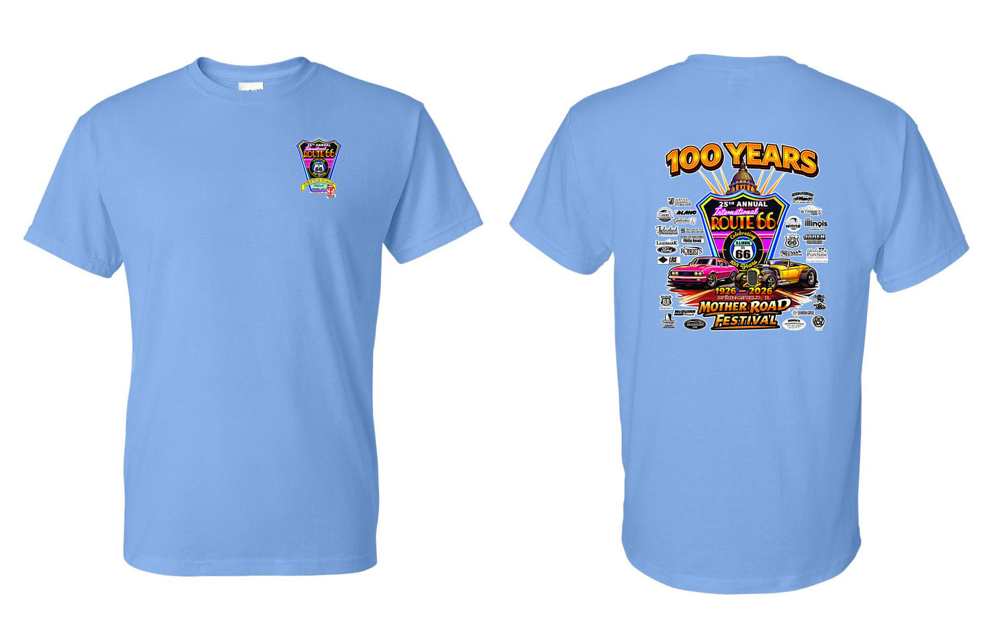 25TH ANNUAL ROUTE 66 MOTHER ROAD FESTIVAL 2026 UNISEX TSHIRT (P.8000)