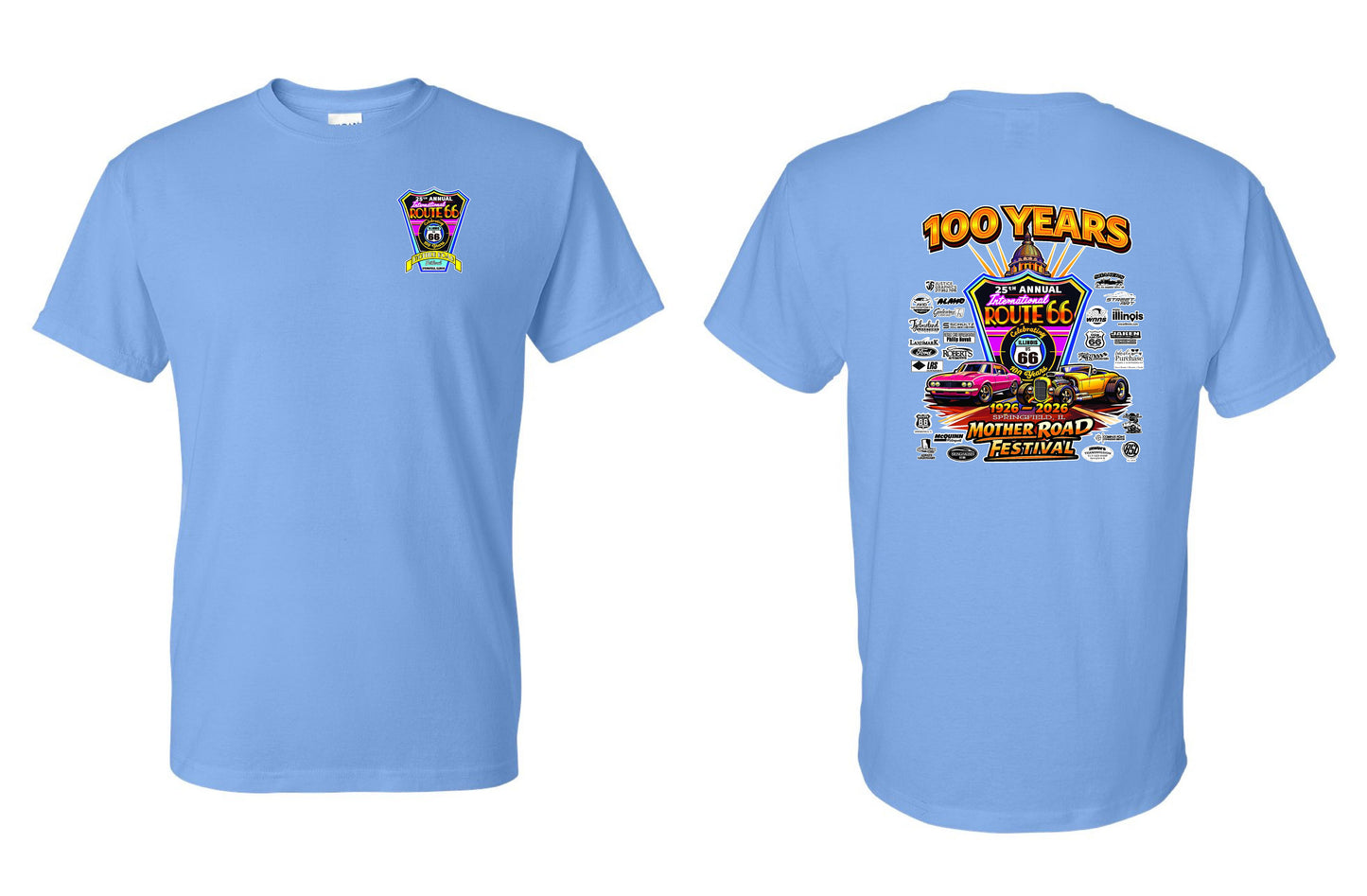 25TH ANNUAL ROUTE 66 MOTHER ROAD FESTIVAL 2026 UNISEX TSHIRT (P.8000)