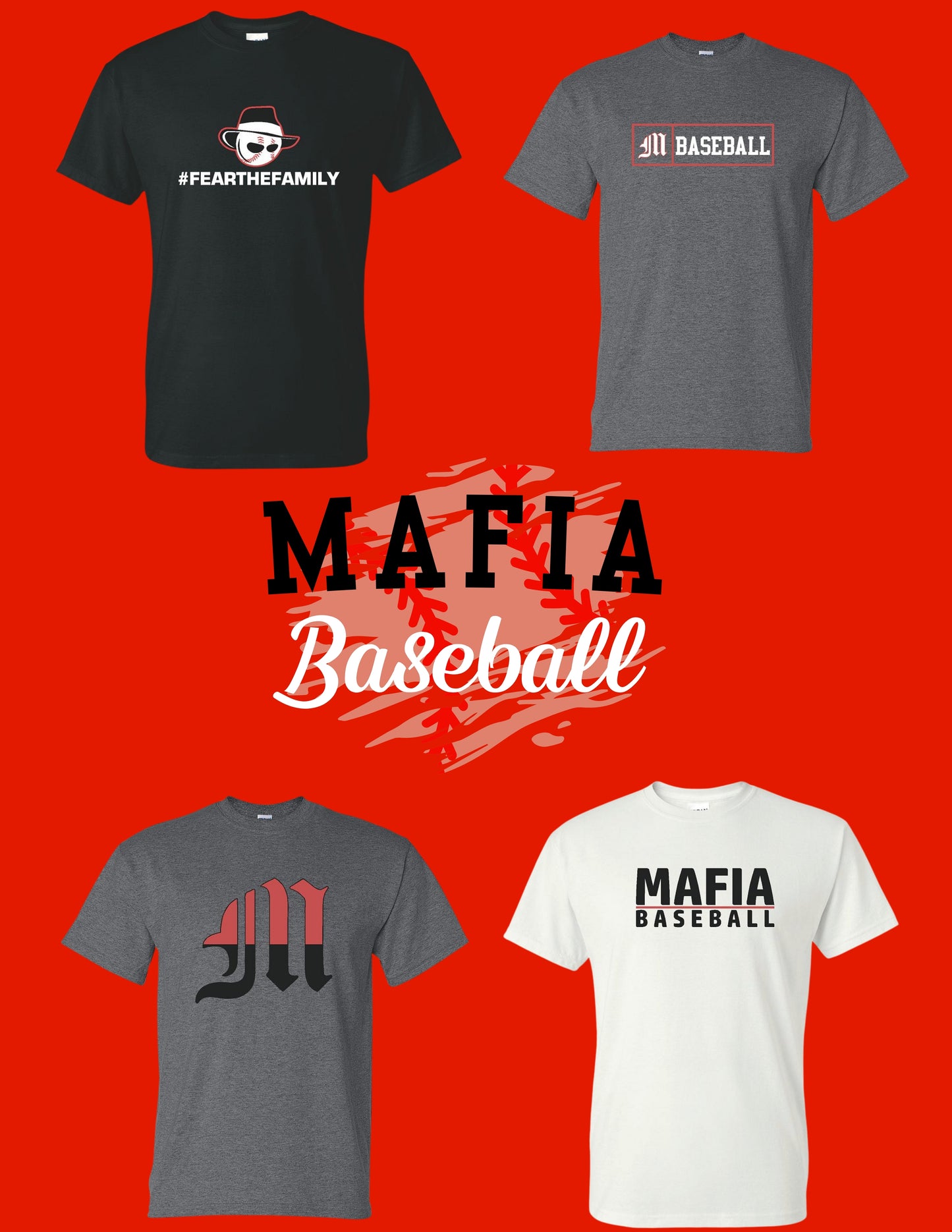 MAFIA BASEBALL YOUTH UNISEX TSHIRT (P.8000B)