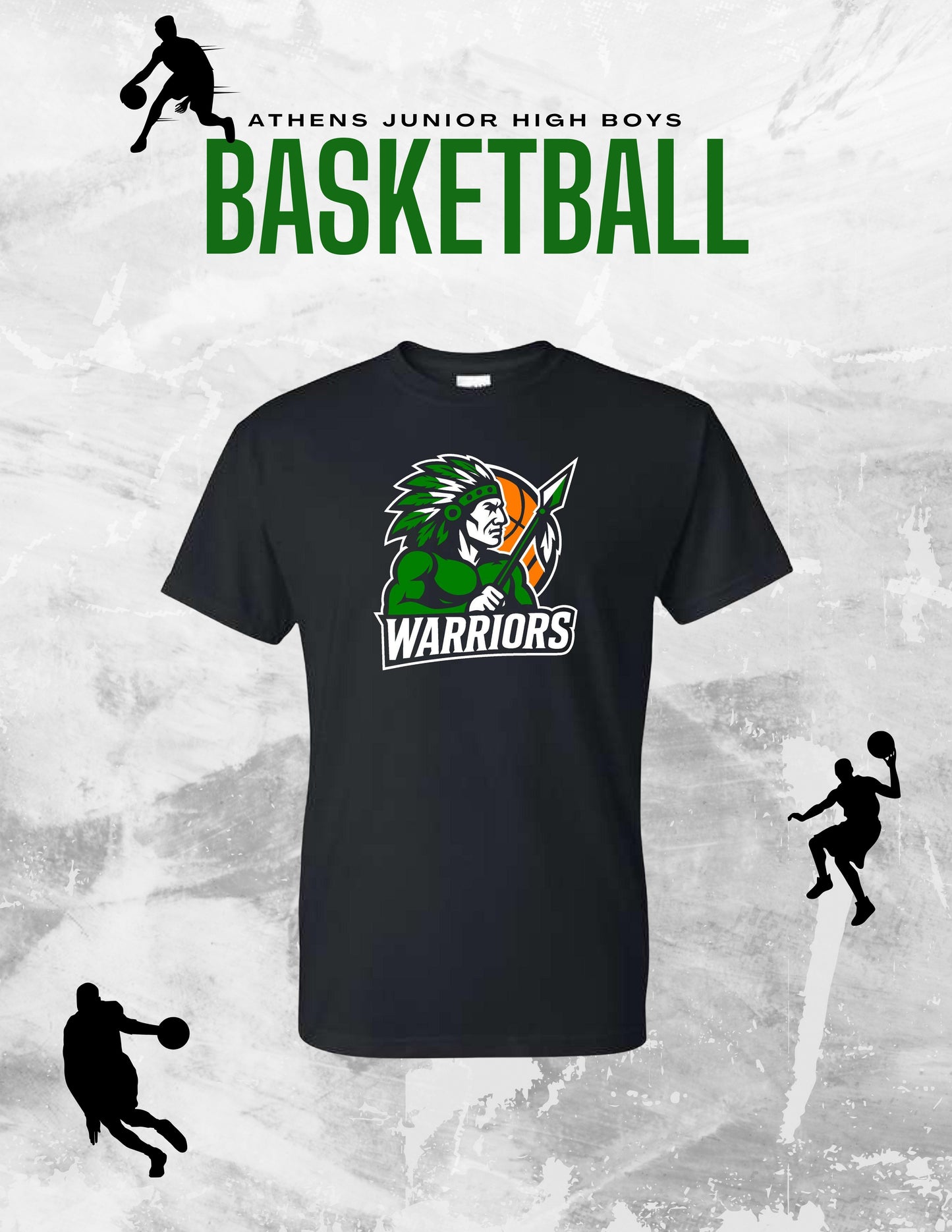 Athens Jr. High Boys Basketball UNISEX TSHIRT (P.8000/8000B)