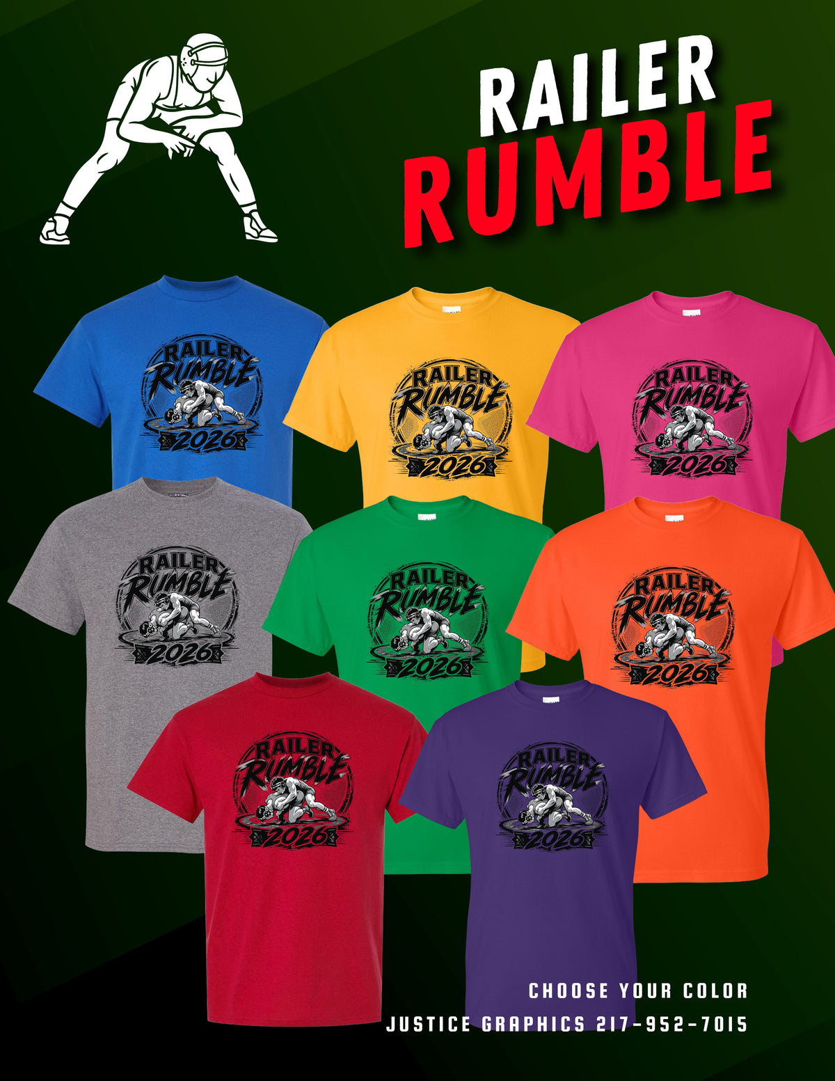 Railer Rumble UNISEX TSHIRT (P.8000/8000B)