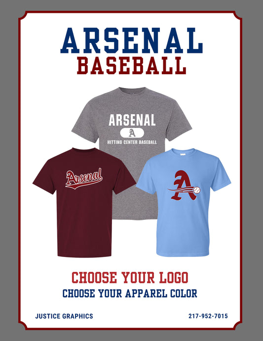 Arsenal Baseball T-shirt (P.8000)