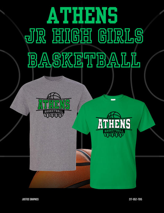 ATHENS JR. HIGH GIRLS BASKETBALL T-shirt (P.8000)