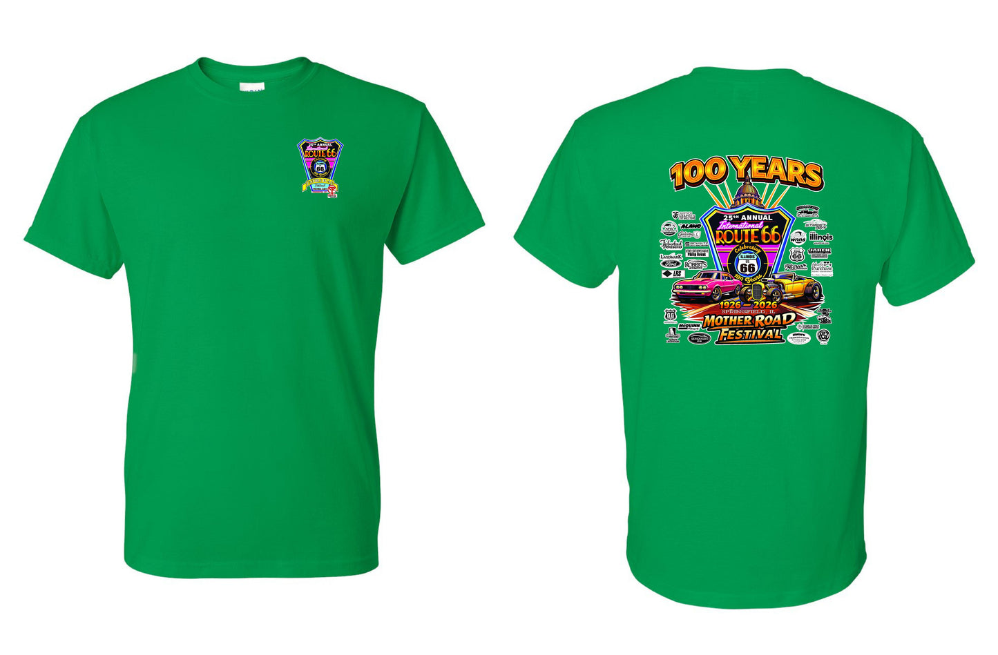 25TH ANNUAL ROUTE 66 MOTHER ROAD FESTIVAL 2026 UNISEX TSHIRT (P.8000)