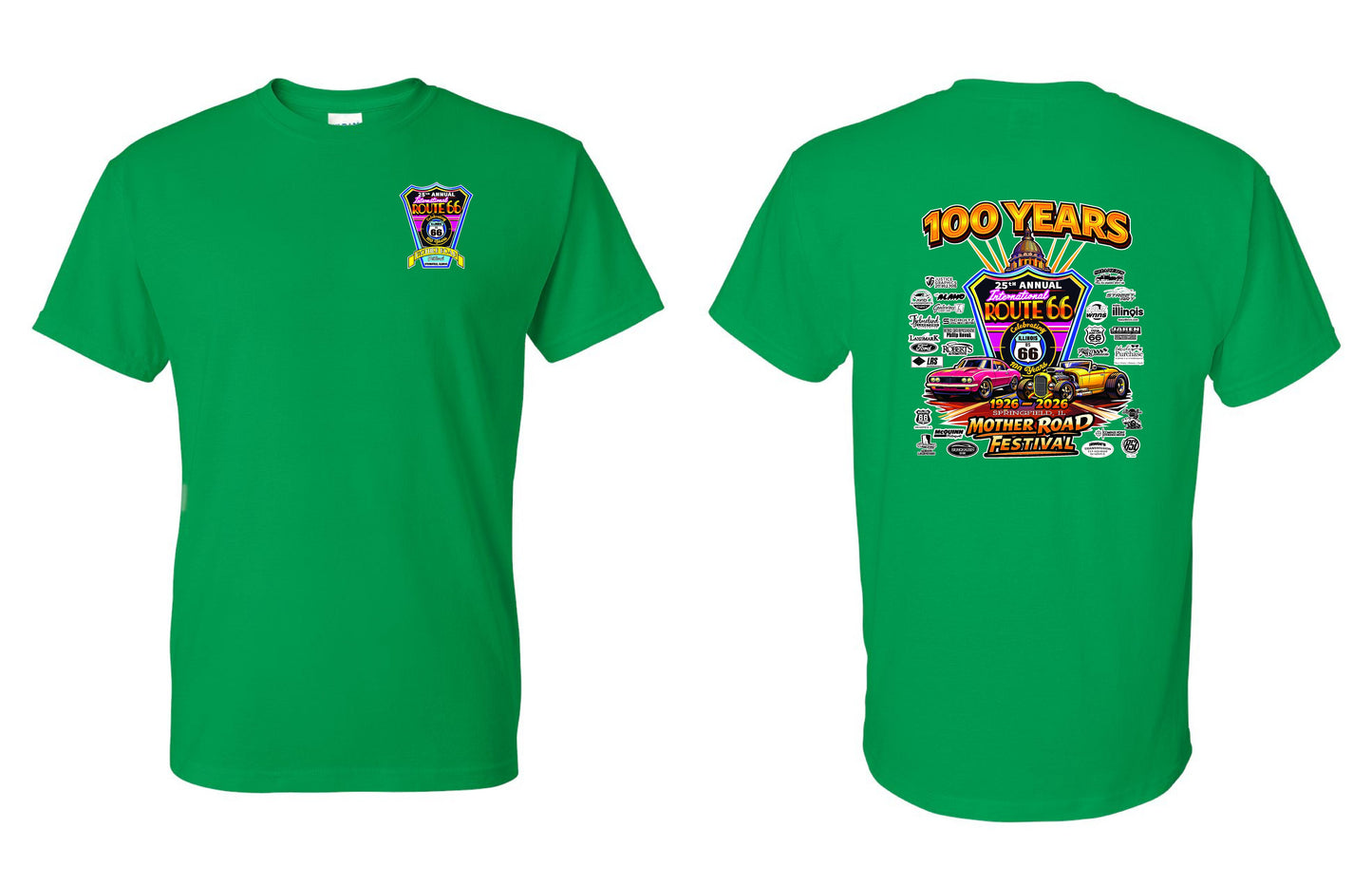 25TH ANNUAL ROUTE 66 MOTHER ROAD FESTIVAL 2026 UNISEX TSHIRT (P.8000)