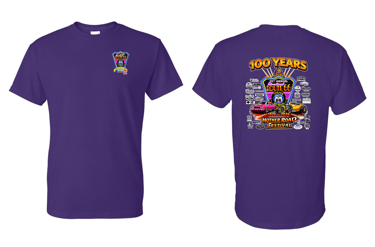 25TH ANNUAL ROUTE 66 MOTHER ROAD FESTIVAL 2026 UNISEX TSHIRT (P.8000)