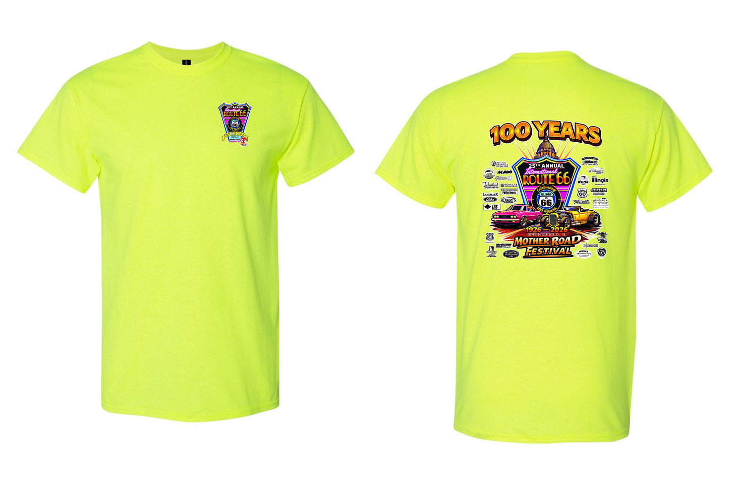 25TH ANNUAL ROUTE 66 MOTHER ROAD FESTIVAL 2026 UNISEX TSHIRT (P.8000)