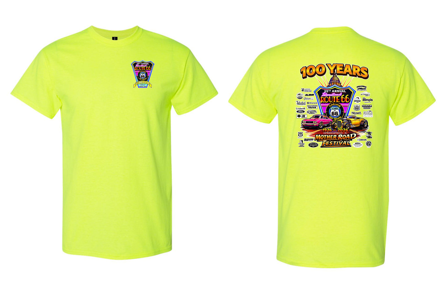 25TH ANNUAL ROUTE 66 MOTHER ROAD FESTIVAL 2026 UNISEX TSHIRT (P.8000)