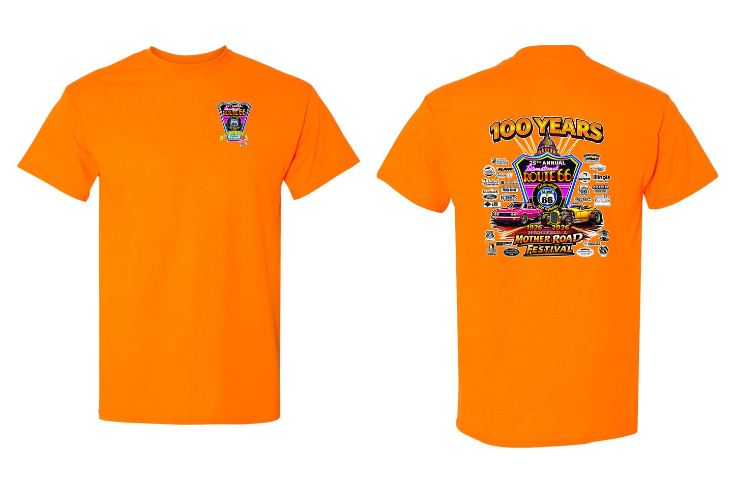 25TH ANNUAL ROUTE 66 MOTHER ROAD FESTIVAL 2026 UNISEX TSHIRT (P.8000)