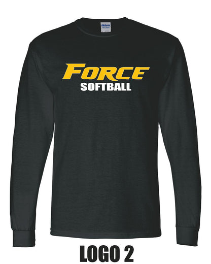 CENTRAL IL LADY FORCE SOFTBALL Long Sleeve T-Shirt (P.8400)