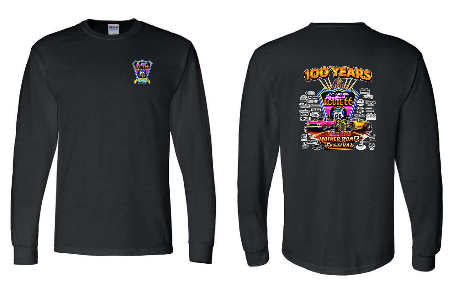25TH ANNUAL ROUTE 66 MOTHER ROAD FESTIVAL 2026 UNISEX LONG SLEEVE (P.8400)