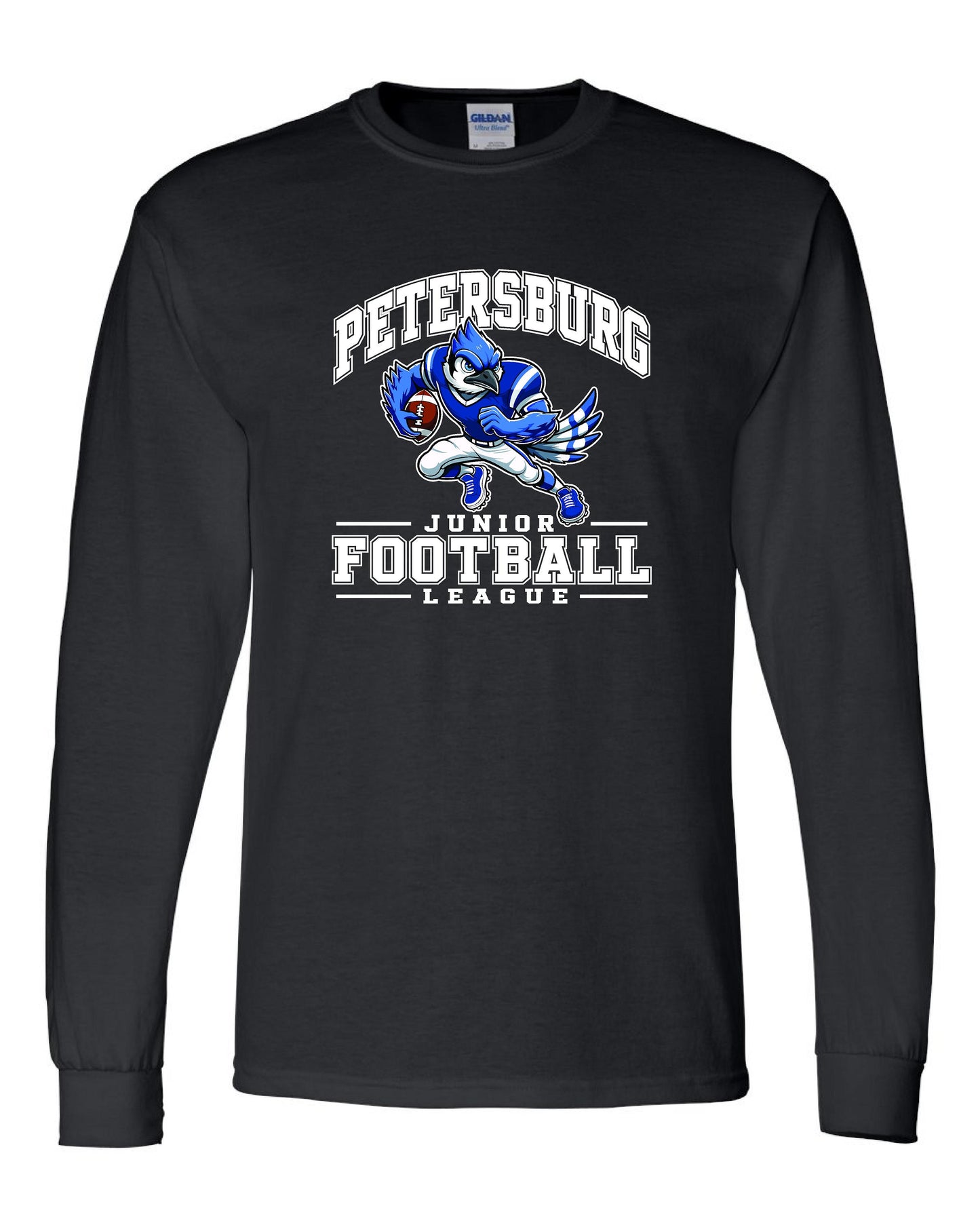 Petersburg Junior Football League Unisex Gildan Long Sleeve (P.8400/5400B)