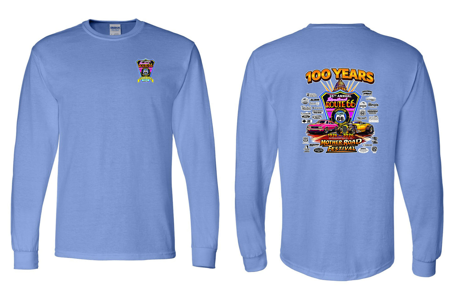 25TH ANNUAL ROUTE 66 MOTHER ROAD FESTIVAL 2026 UNISEX LONG SLEEVE (P.8400)