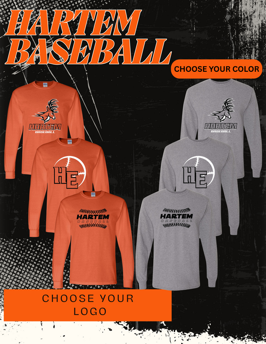 Hartem Baseball UNISEX Long Sleeve T-Shirt (P.8400/5400B)