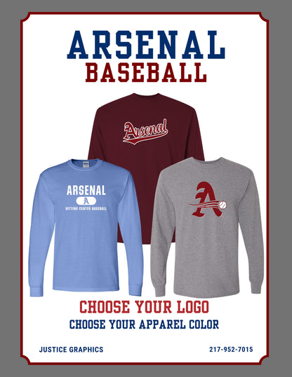 Arsenal Baseball Long Sleeve T-Shirt (P.8400/5400B)