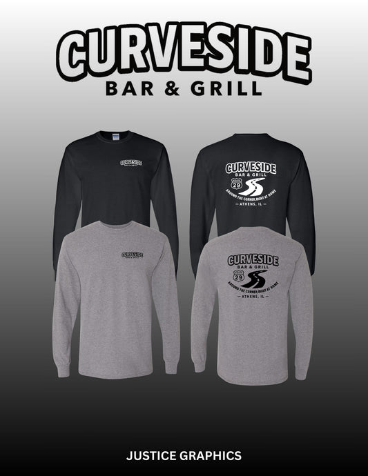 Curveside Bar & Grill Unisex Long Sleeve T-Shirt (P.8400)