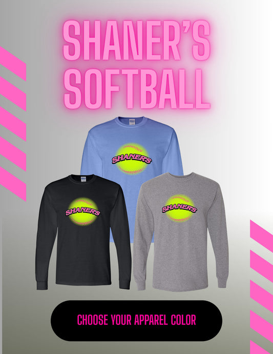 Shaner's Softball Unisex Long Sleeve T-Shirt (P.8400)