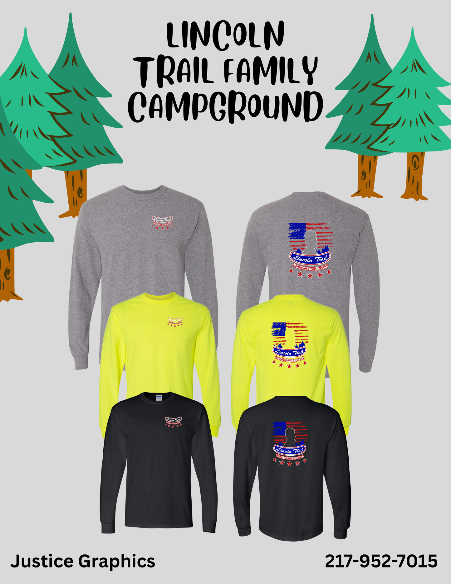 Lincoln Trail Family Campground Unisex Long Sleeve T-Shirt (P.8400/5400B)