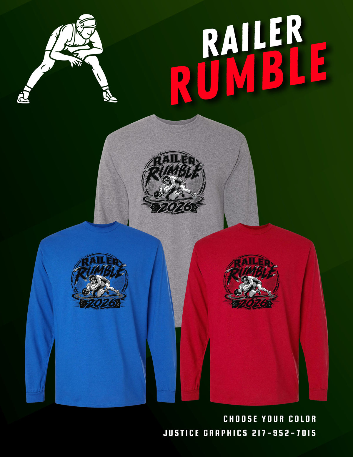 Railer Rumble UNISEX Long Sleeve T-Shirt (P.8400/5400B)
