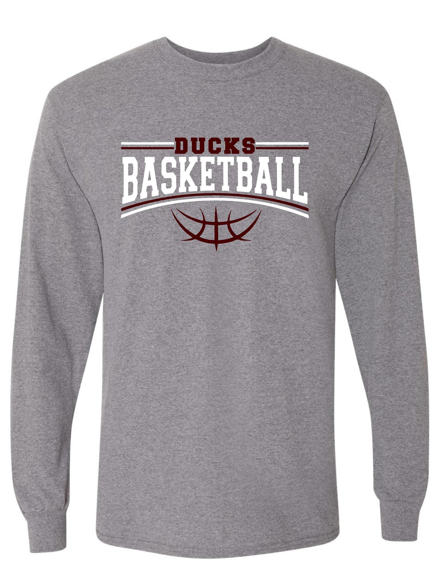 Havana Ducks Jr. High Basketball Gildan Unisex Long Sleeve T-Shirt (P.8400)