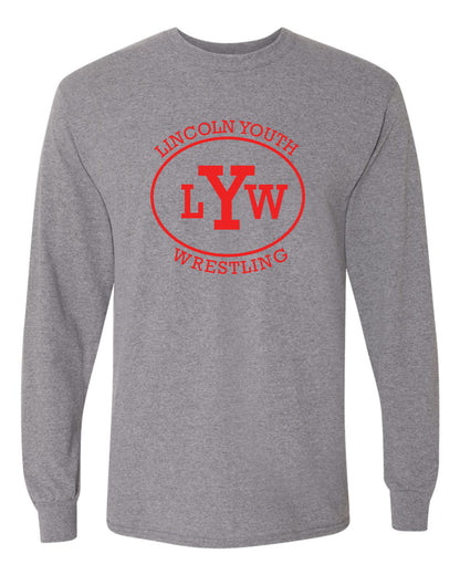 Lincoln Youth Wrestling UNISEX Long Sleeve T-Shirt (P.8400/5400B)