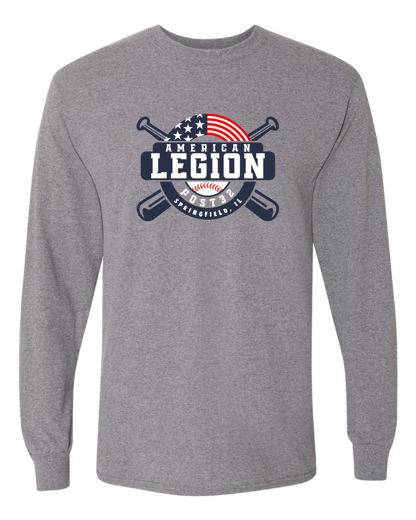 American Legion Post 32 Baseball Unisex Long Sleeve T-Shirt (P.8400/5400B)