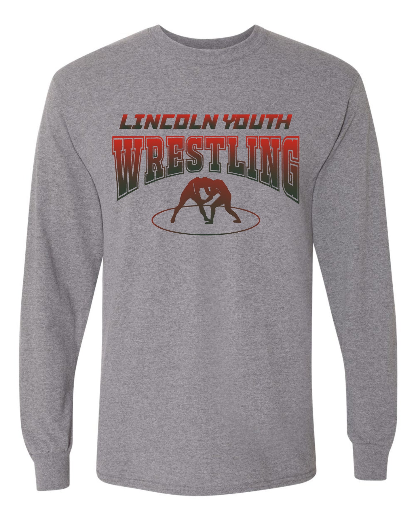 Lincoln Youth Wrestling UNISEX Long Sleeve T-Shirt (P.8400/5400B)