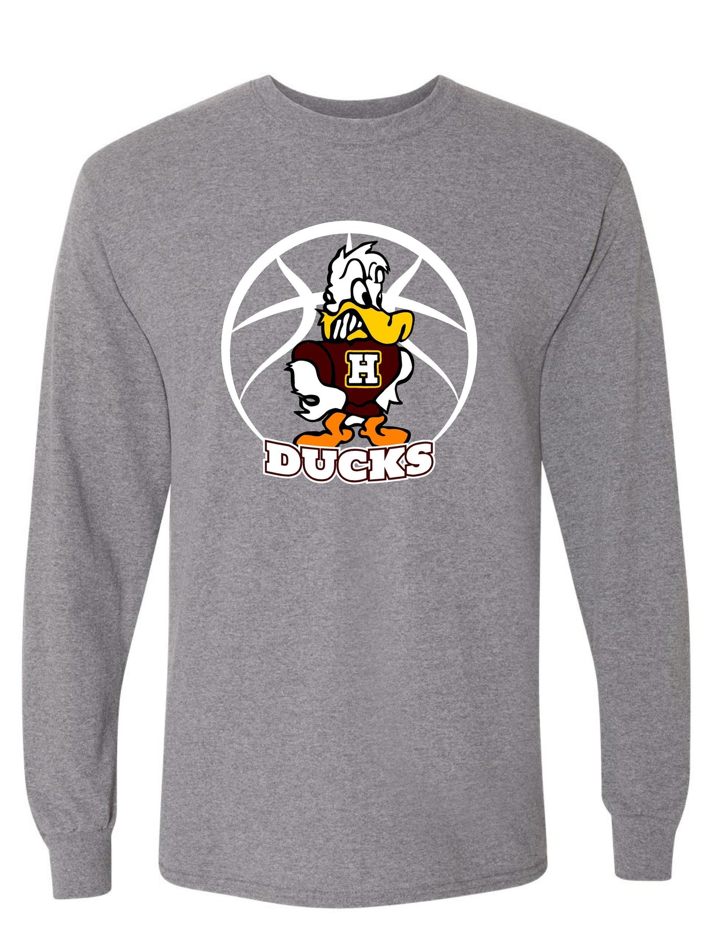 Havana Ducks Jr. High Basketball Gildan Unisex Long Sleeve T-Shirt (P.8400)