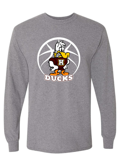 Havana Ducks Jr. High Basketball Gildan Unisex Long Sleeve T-Shirt (P.8400)
