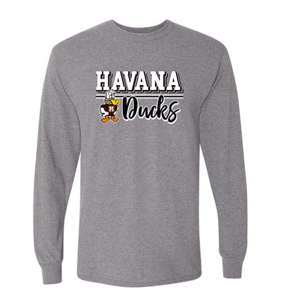 Havana Ducks Jr. High Basketball Gildan Unisex Long Sleeve T-Shirt (P.8400)
