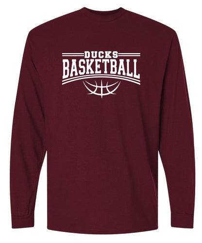 Havana Ducks Jr. High Basketball Gildan Unisex Long Sleeve T-Shirt (P.8400)