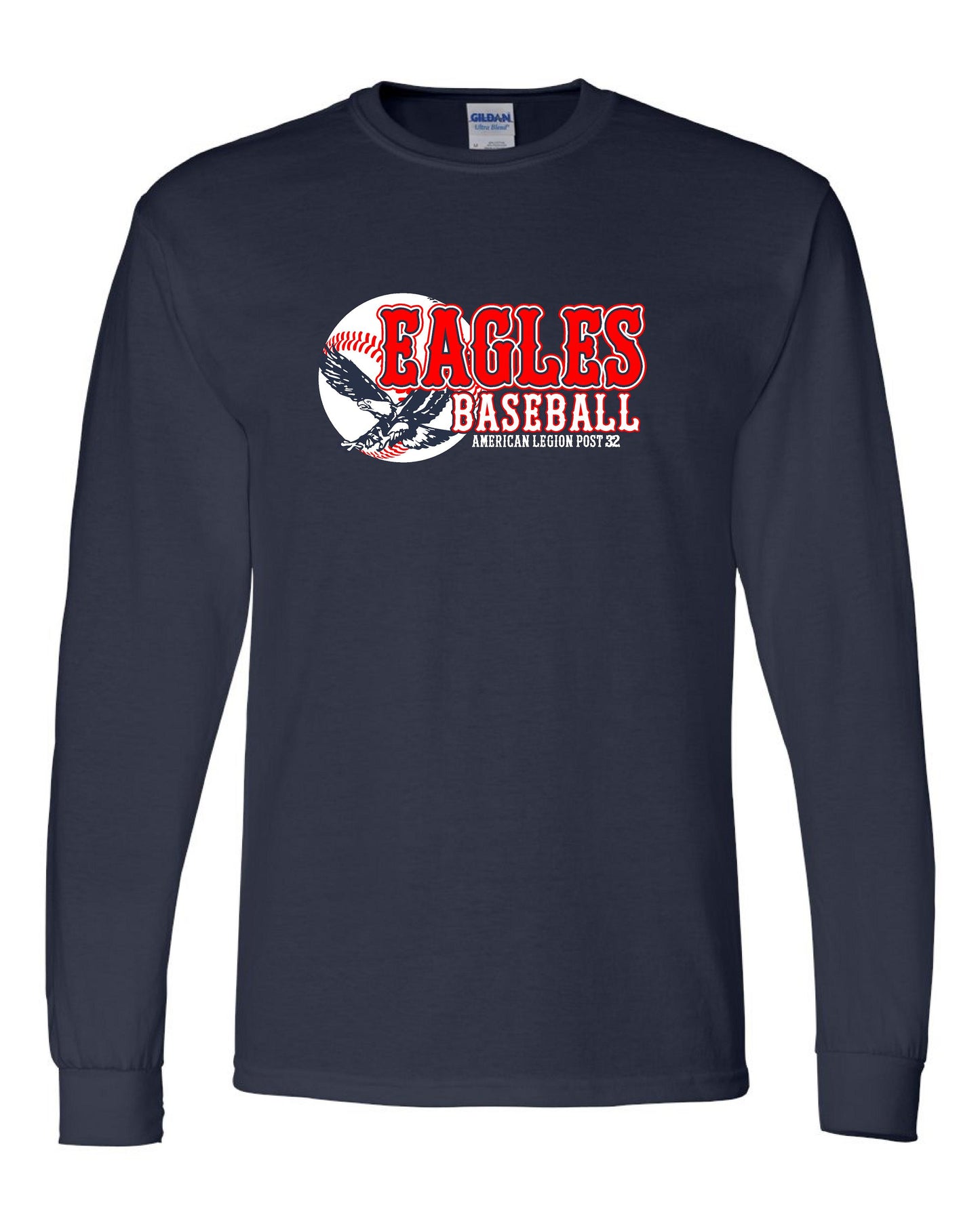 American Legion Post 32 Baseball Unisex Long Sleeve T-Shirt (P.8400/5400B)