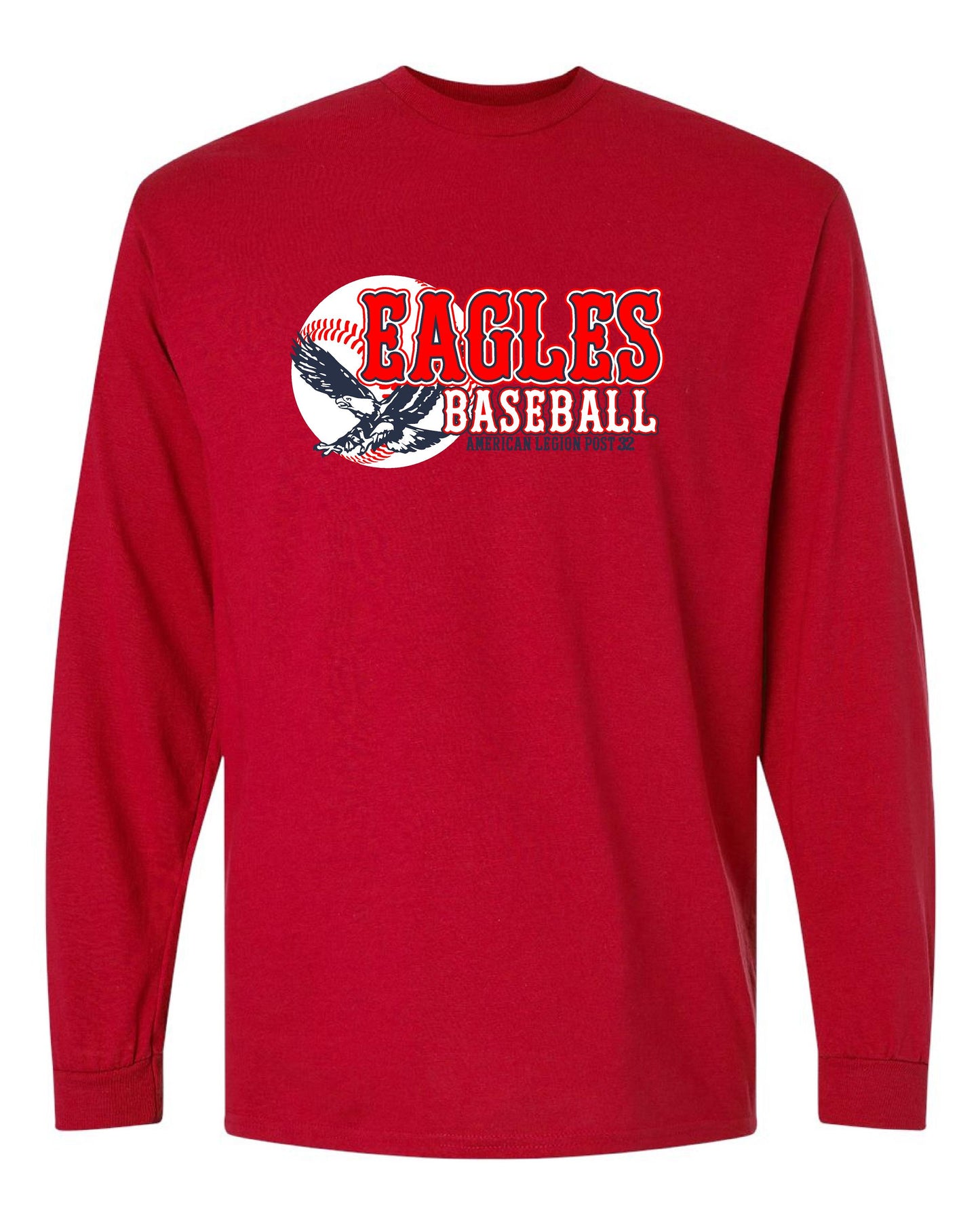 American Legion Post 32 Baseball Unisex Long Sleeve T-Shirt (P.8400/5400B)