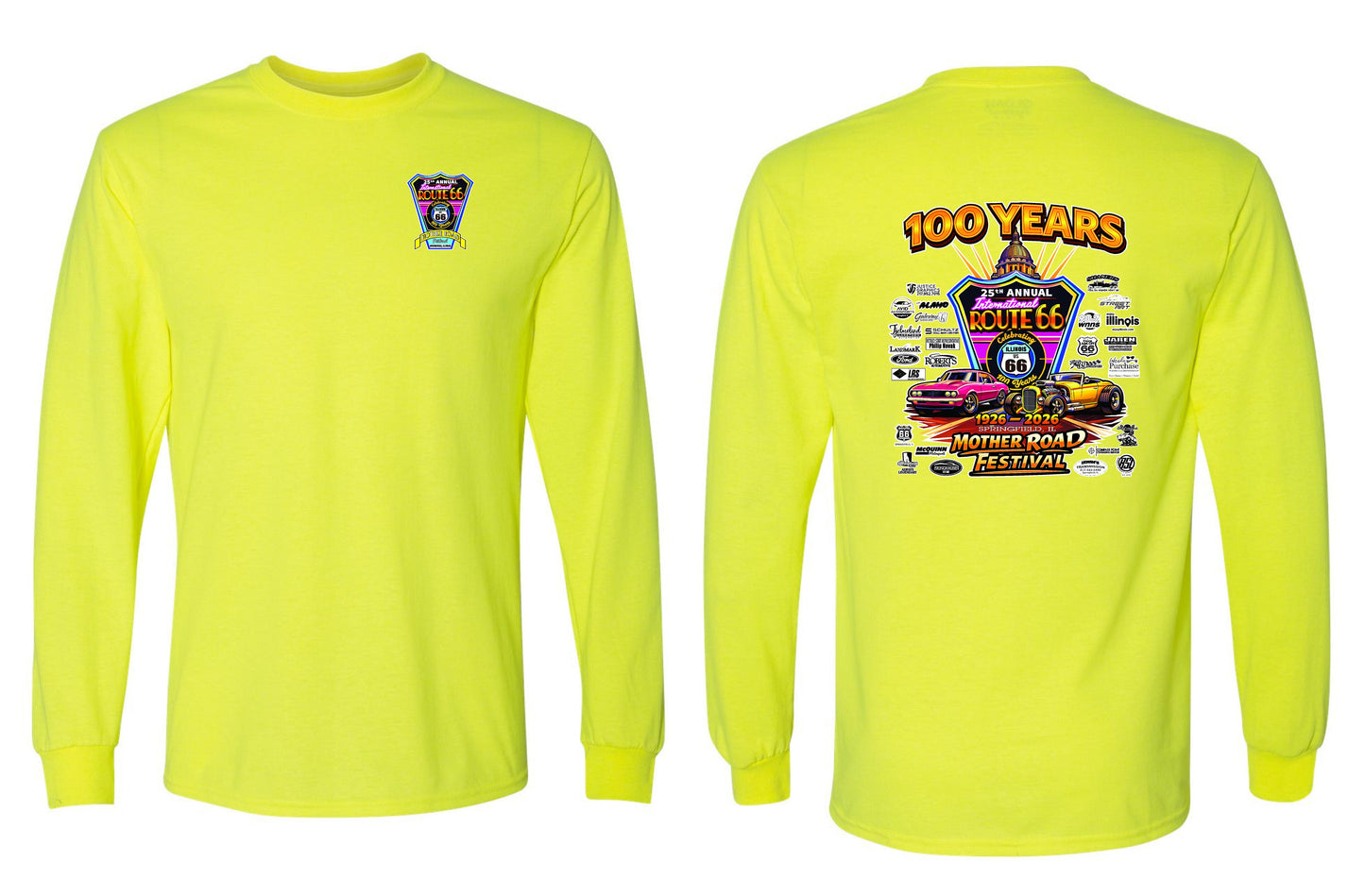 25TH ANNUAL ROUTE 66 MOTHER ROAD FESTIVAL 2026 UNISEX LONG SLEEVE (P.8400)