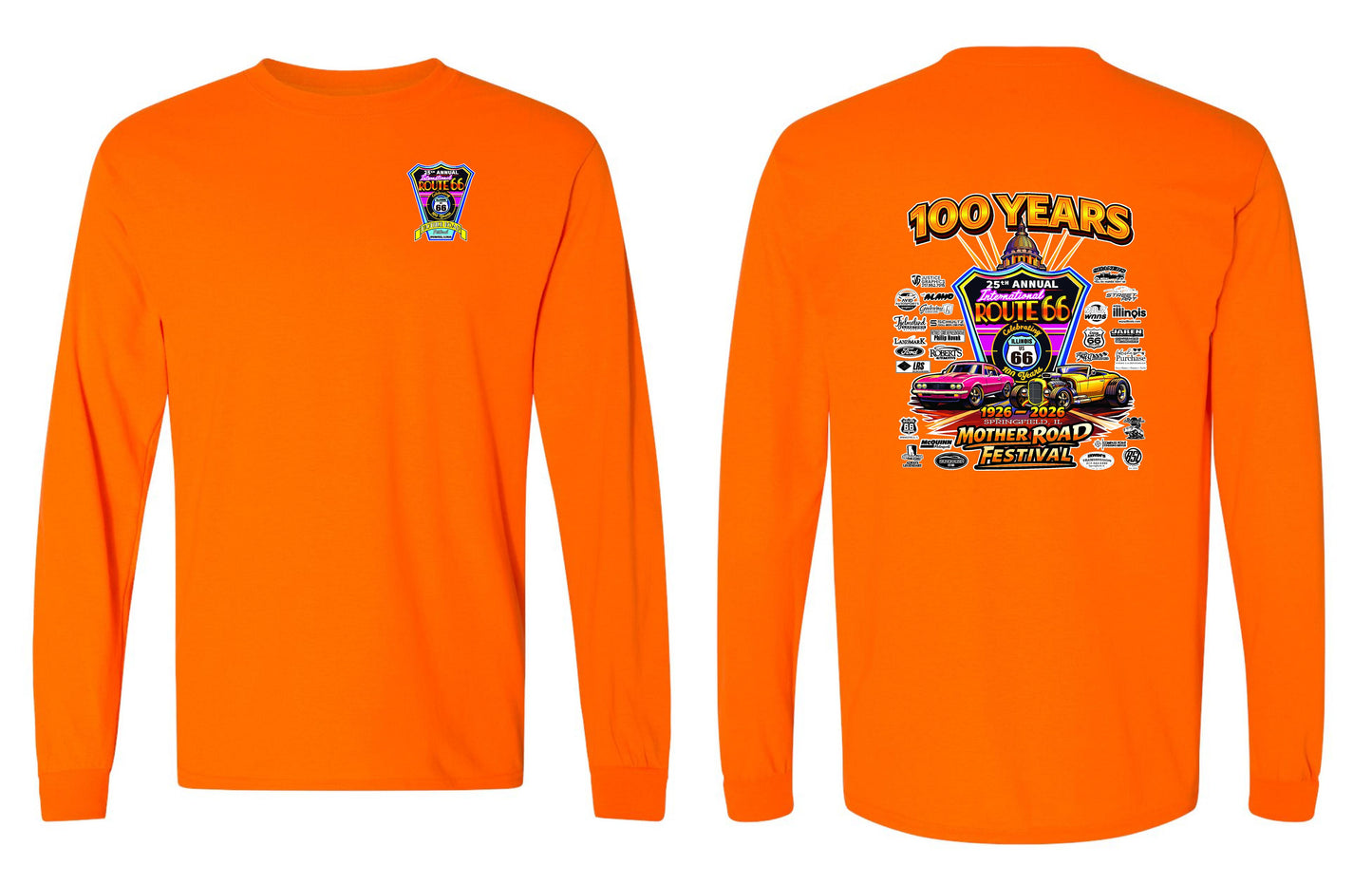 25TH ANNUAL ROUTE 66 MOTHER ROAD FESTIVAL 2026 UNISEX LONG SLEEVE (P.8400)