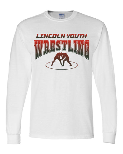 Lincoln Youth Wrestling UNISEX Long Sleeve T-Shirt (P.8400/5400B)