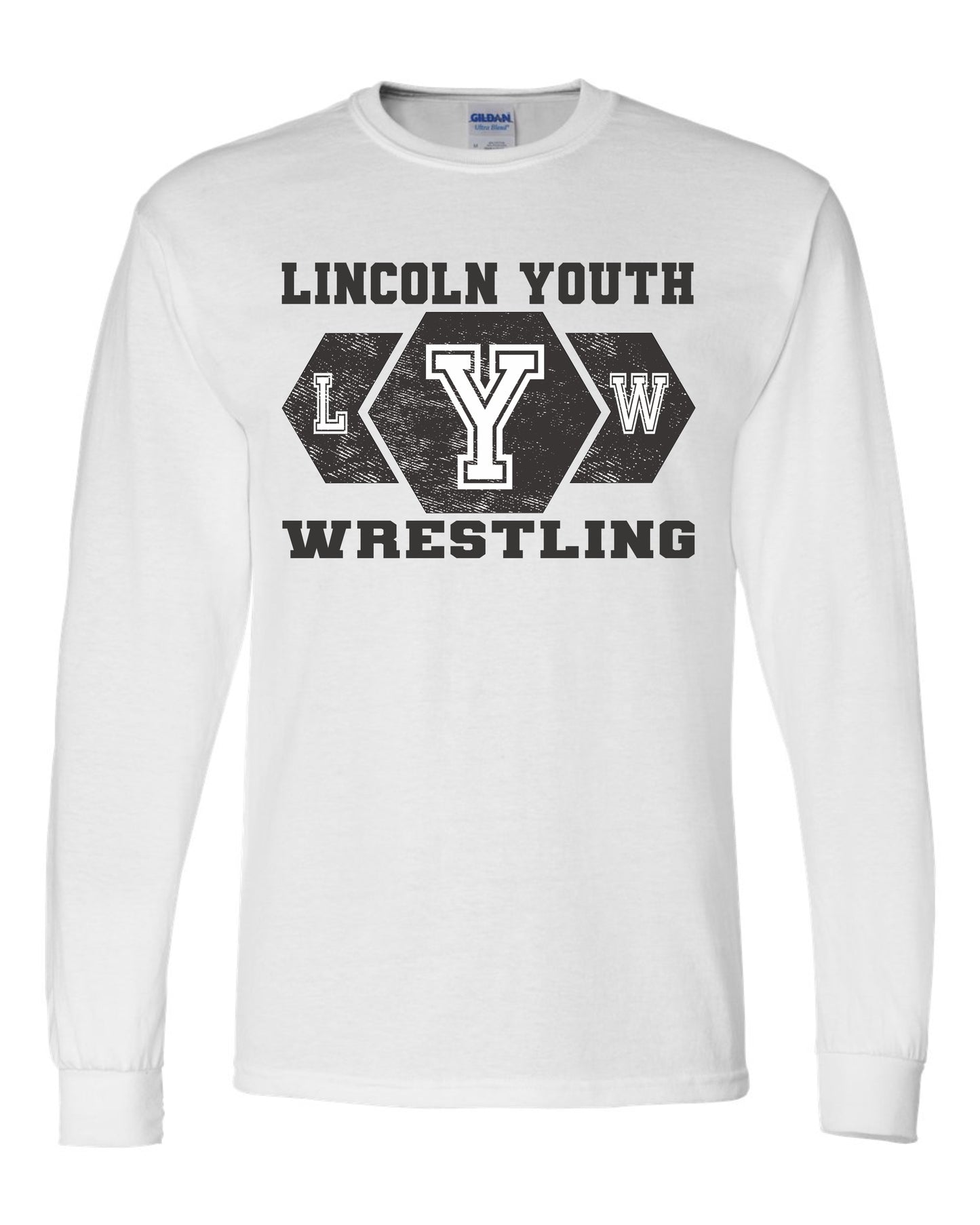 Lincoln Youth Wrestling UNISEX Long Sleeve T-Shirt (P.8400/5400B)