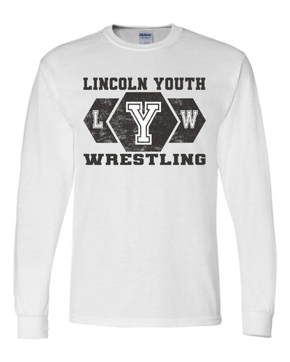 Lincoln Youth Wrestling UNISEX Long Sleeve T-Shirt (P.8400/5400B)