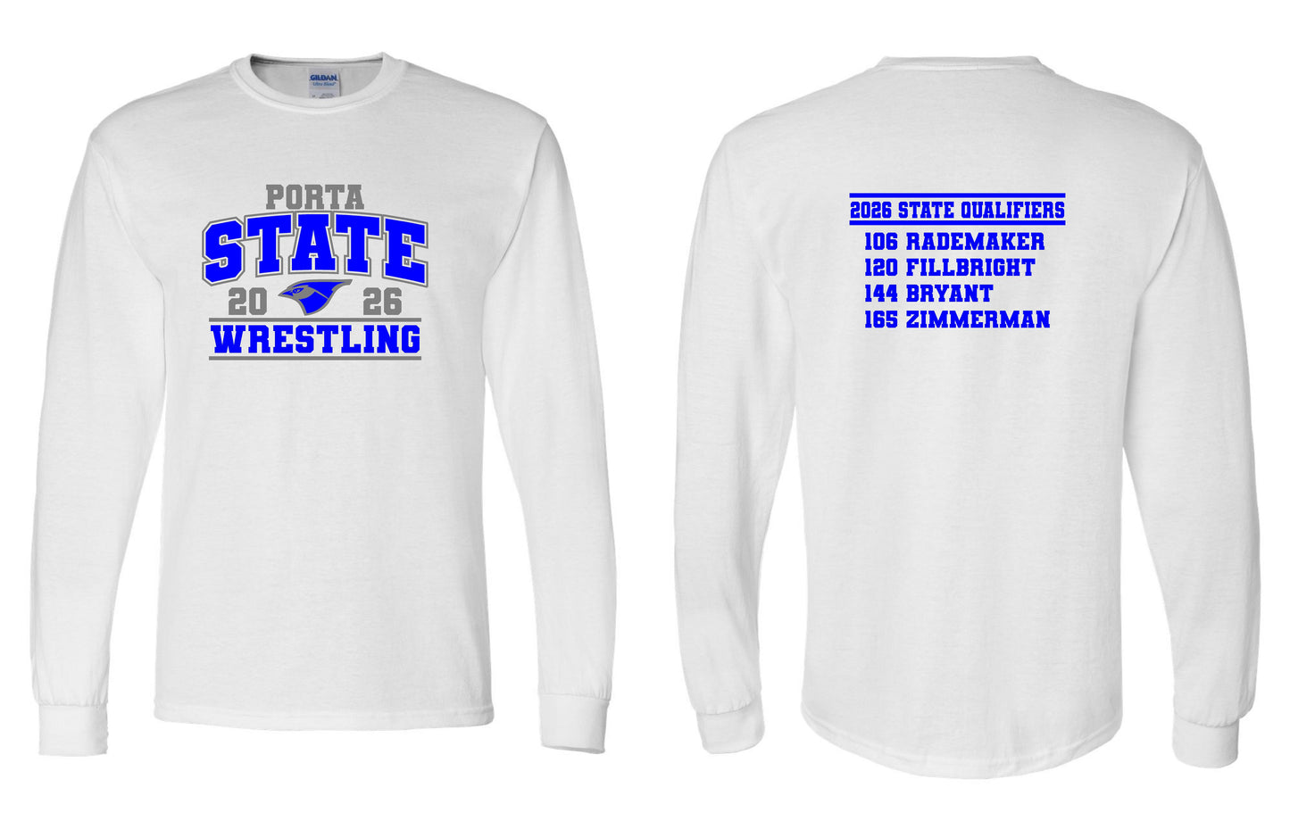 PORTA State Wrestling 2026 Unisex Long Sleeve T-Shirt (P.8400/5400B)