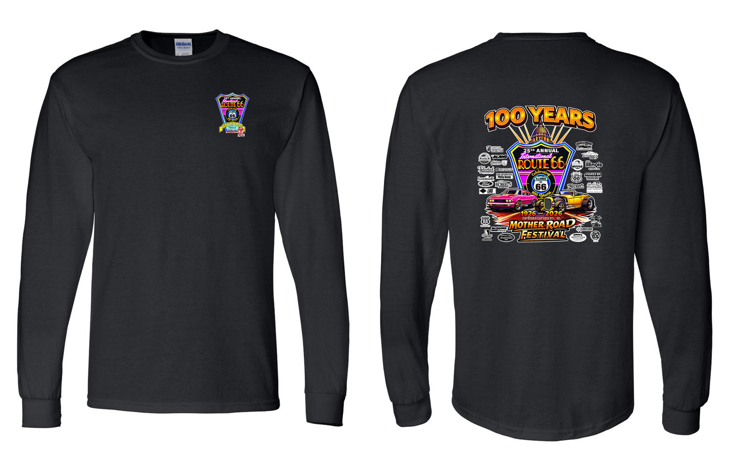 25TH ANNUAL ROUTE 66 MOTHER ROAD FESTIVAL 2026 UNISEX LONG SLEEVE (P.8400)