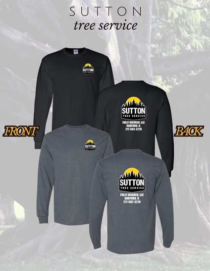 Sutton Tree Service UNISEX Long Sleeve T-Shirt (P.8400/5400B)