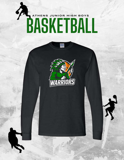 Athens Jr. High Boys Basketball UNISEX Long Sleeve T-Shirt (P.8400/5400B)