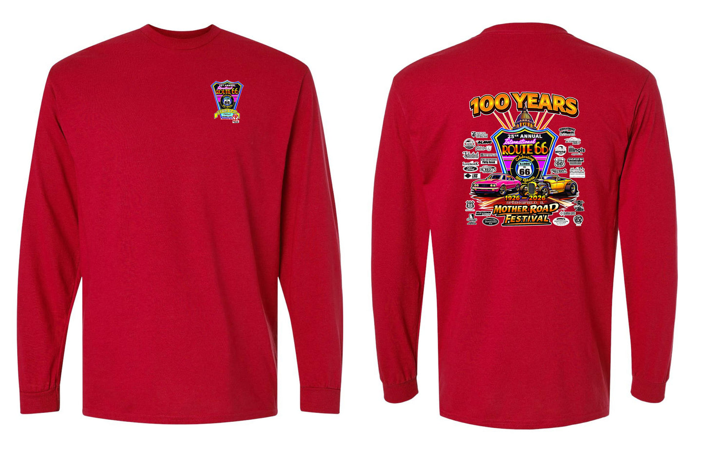 25TH ANNUAL ROUTE 66 MOTHER ROAD FESTIVAL 2026 UNISEX LONG SLEEVE (P.8400)
